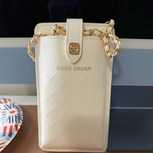 Chanel Coco Crush White Crossbody Phone Holder